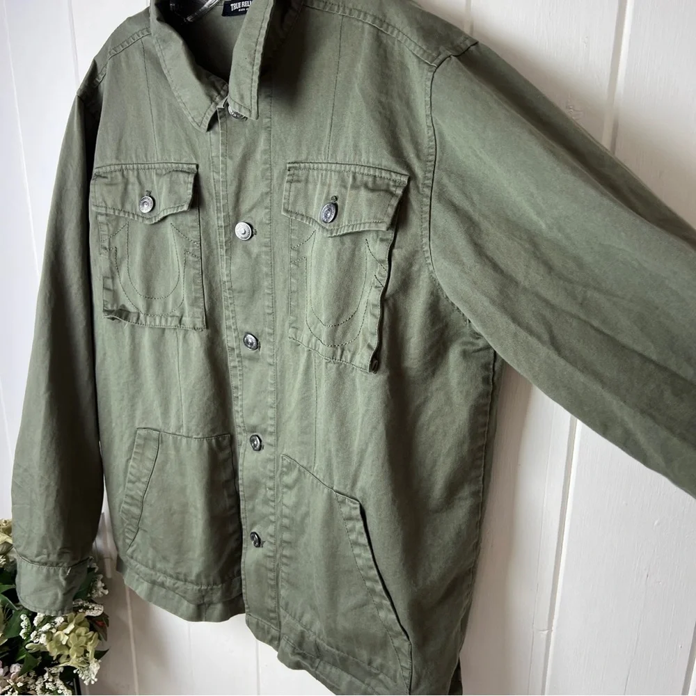 True Religion Military Jacket 100% Cotton